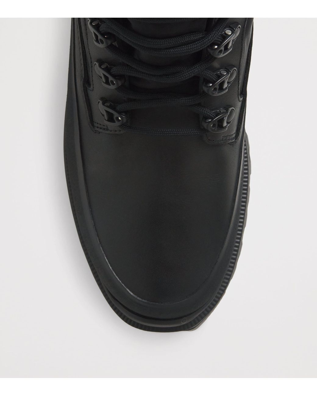Canada Goose Black Leather Waterproof Keystone Boots for men