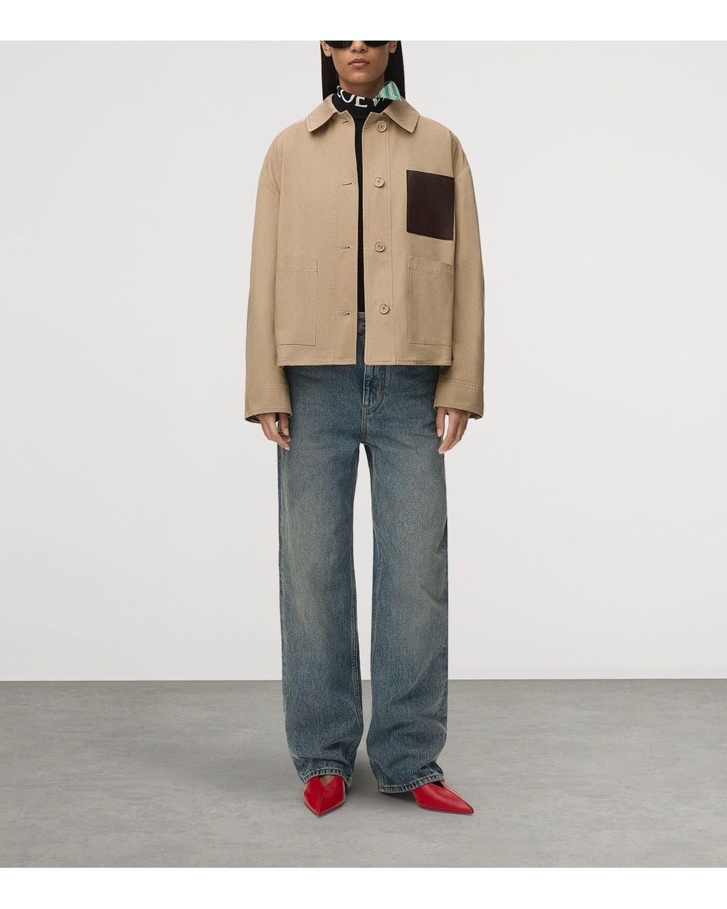 Loewe Natural Cotton Workwear Jacket
