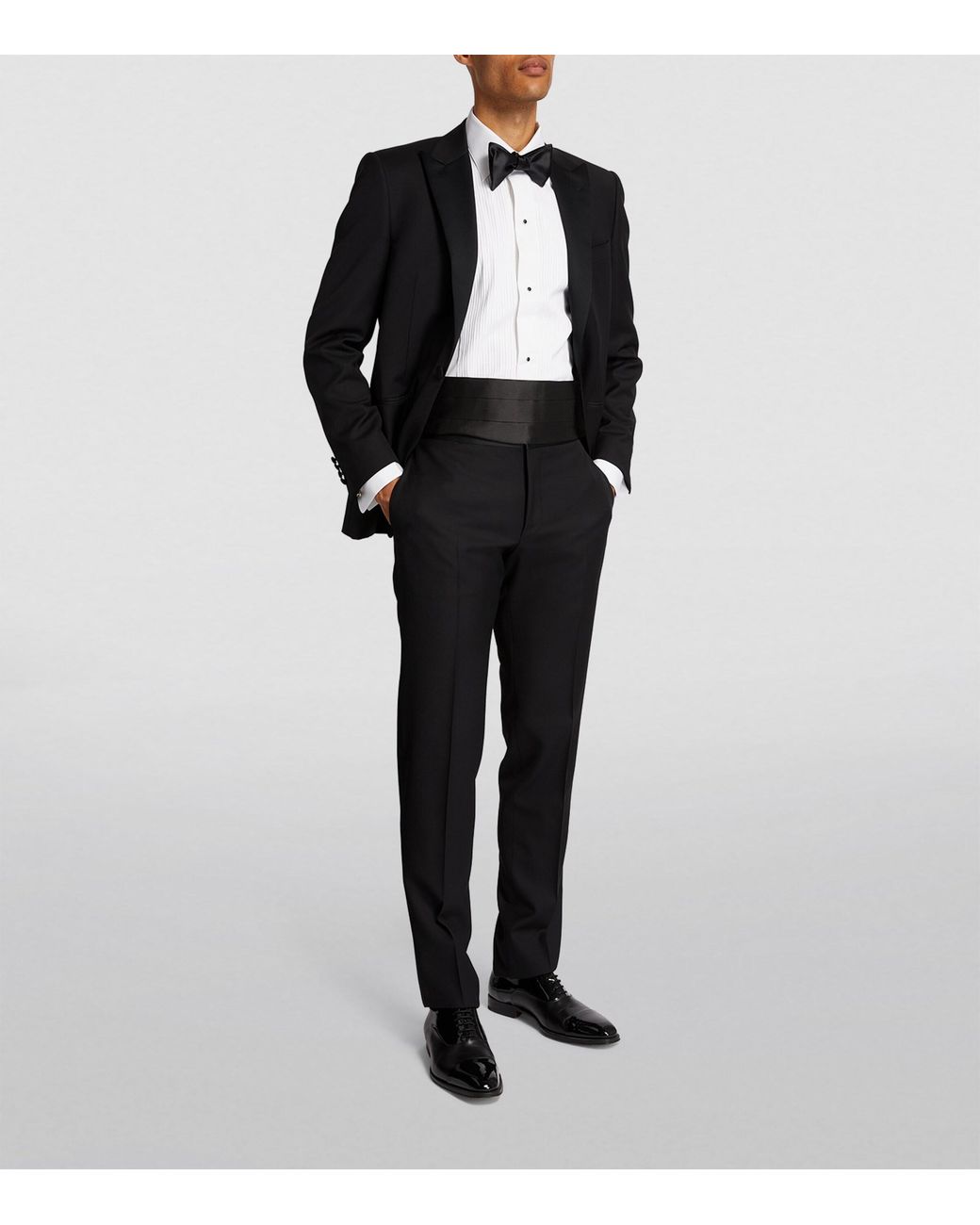 Canali Black Silk Cummerbund for men