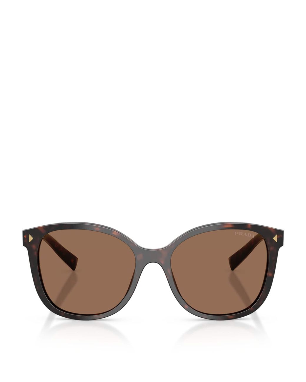 Prada Brown Tortoiseshell Square Sunglasses