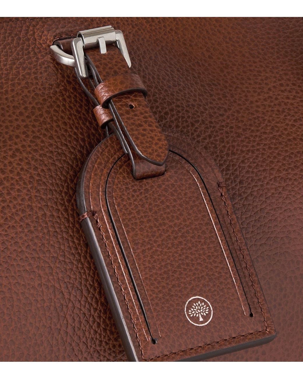 Mulberry Brown Medium Leather Heritage Clipper Holdall for men