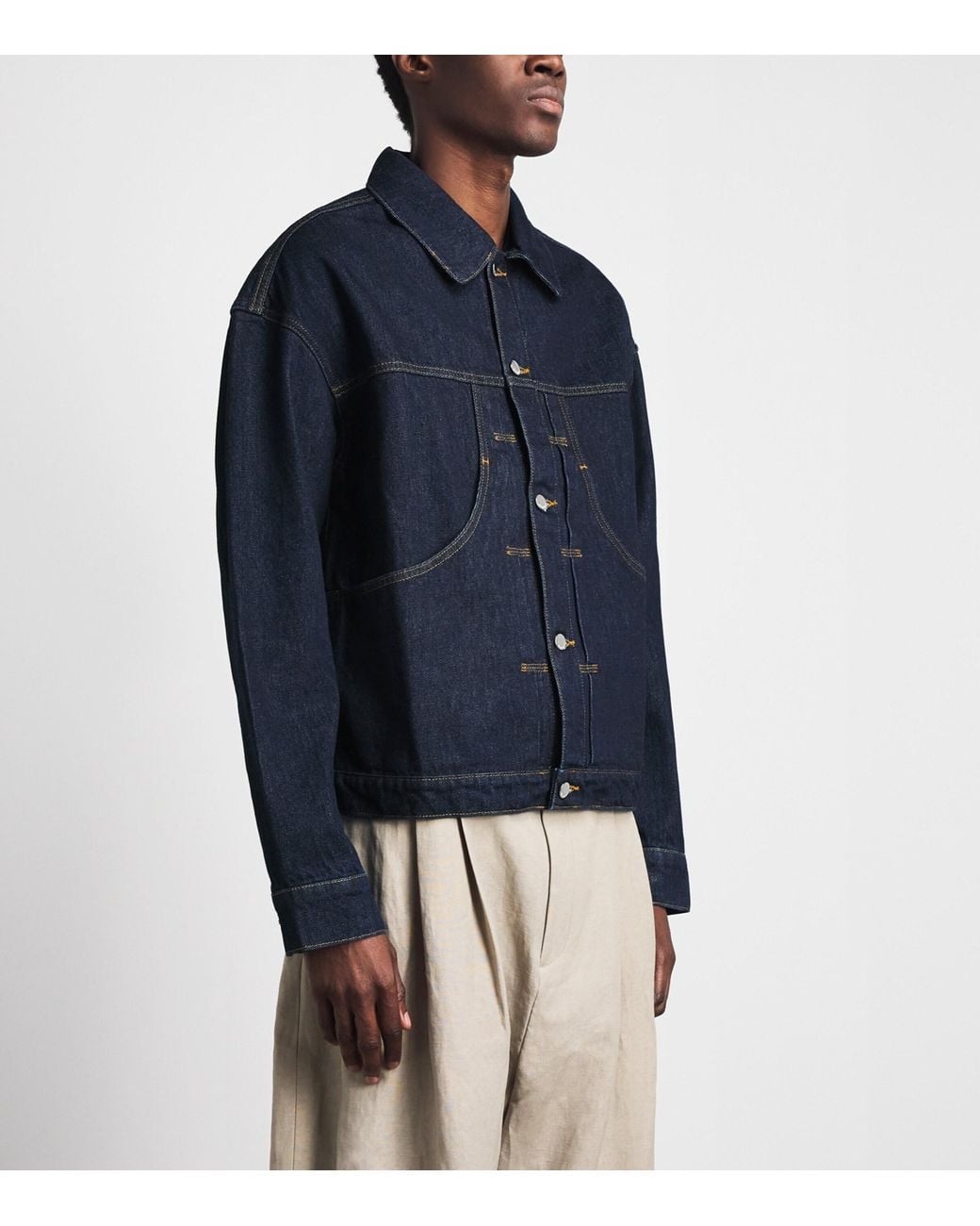 About Blank Blue Boxy Denim Jacket for men
