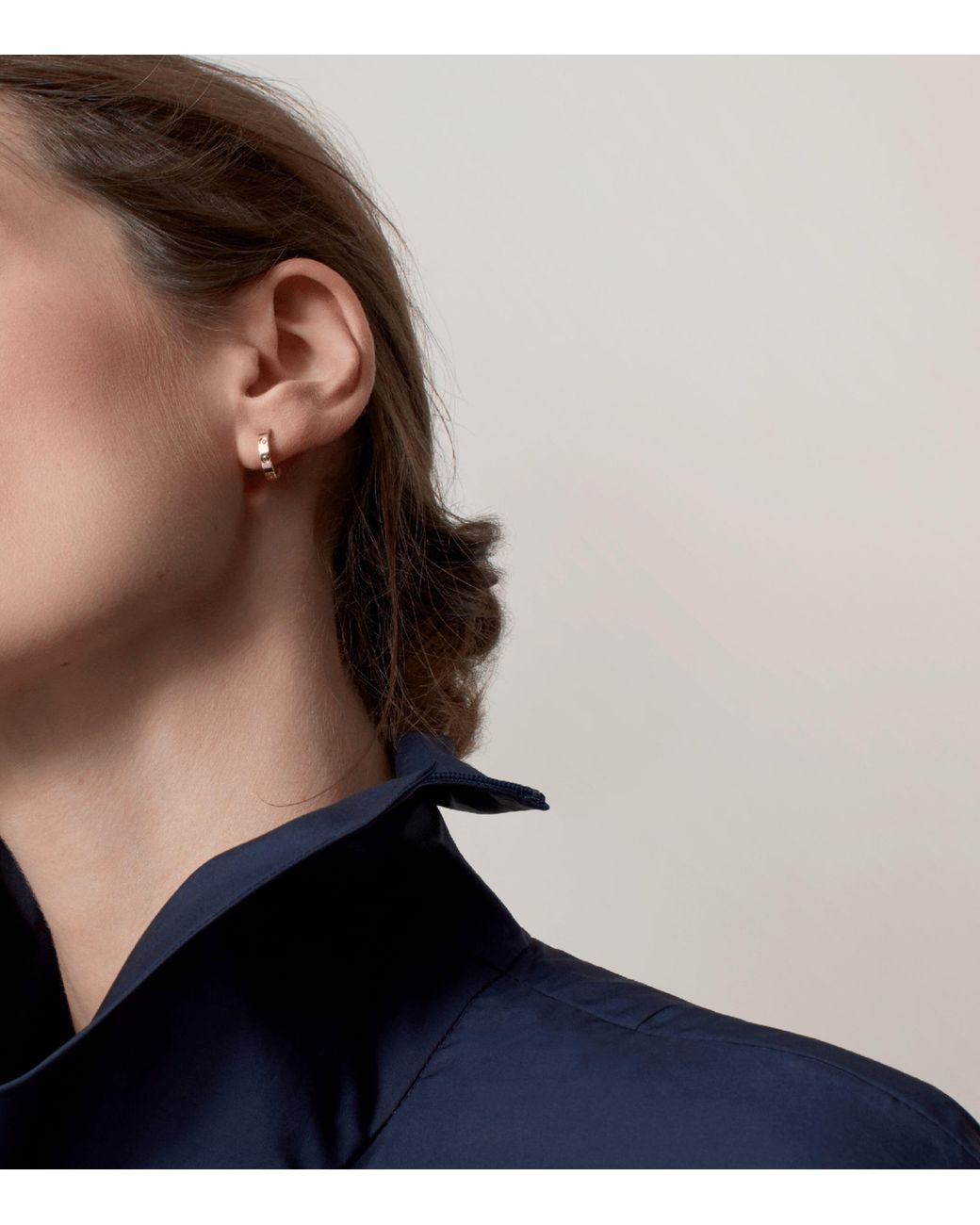Cartier Metallic Love Hoop Earrings