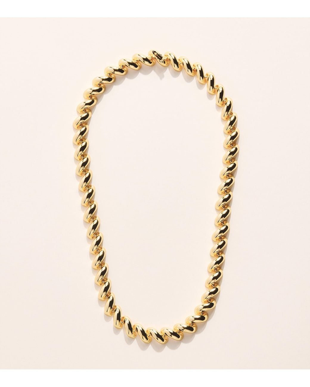 Eddie Borgo Natural Plated Torsade Chain Necklace