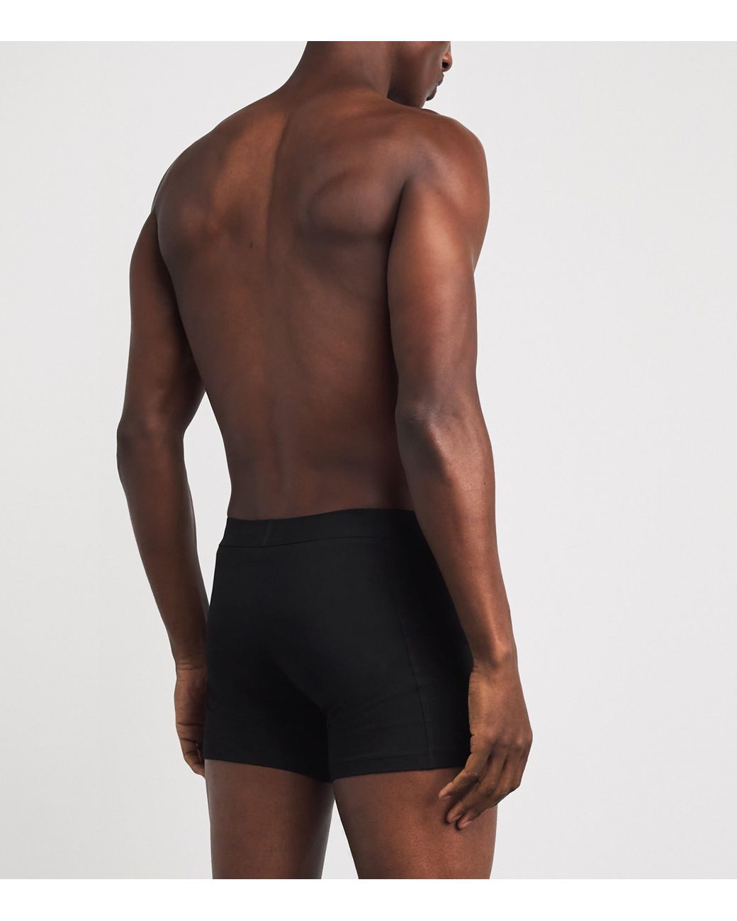 Boss Blue Stretch-Organic Cotton Boxer Briefs for men