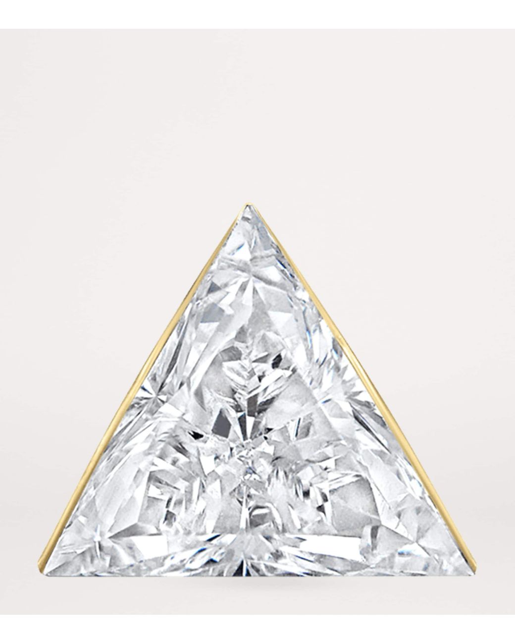 Maria Tash Metallic Invisible Set Triangle Diamond Threaded Stud Earring