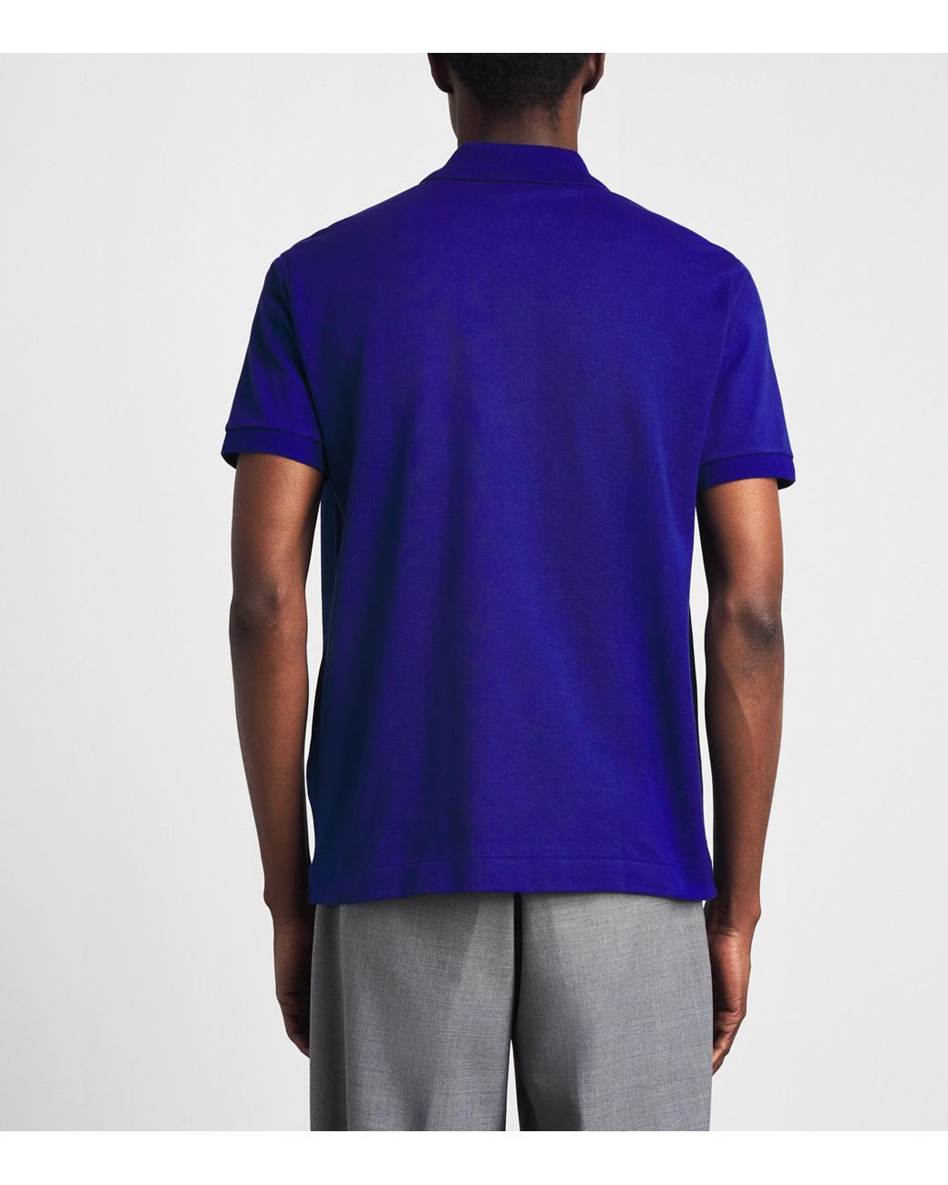 Lacoste Blue Cotton Original Polo Shirt for men