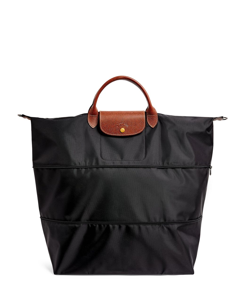 Longchamp Black Expandable Le Pliage Original Travel Bag for men