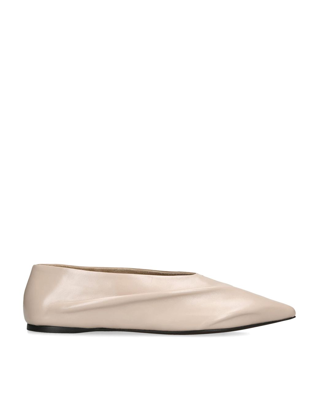 Khaite Natural Leather Miriam Ballet Flats