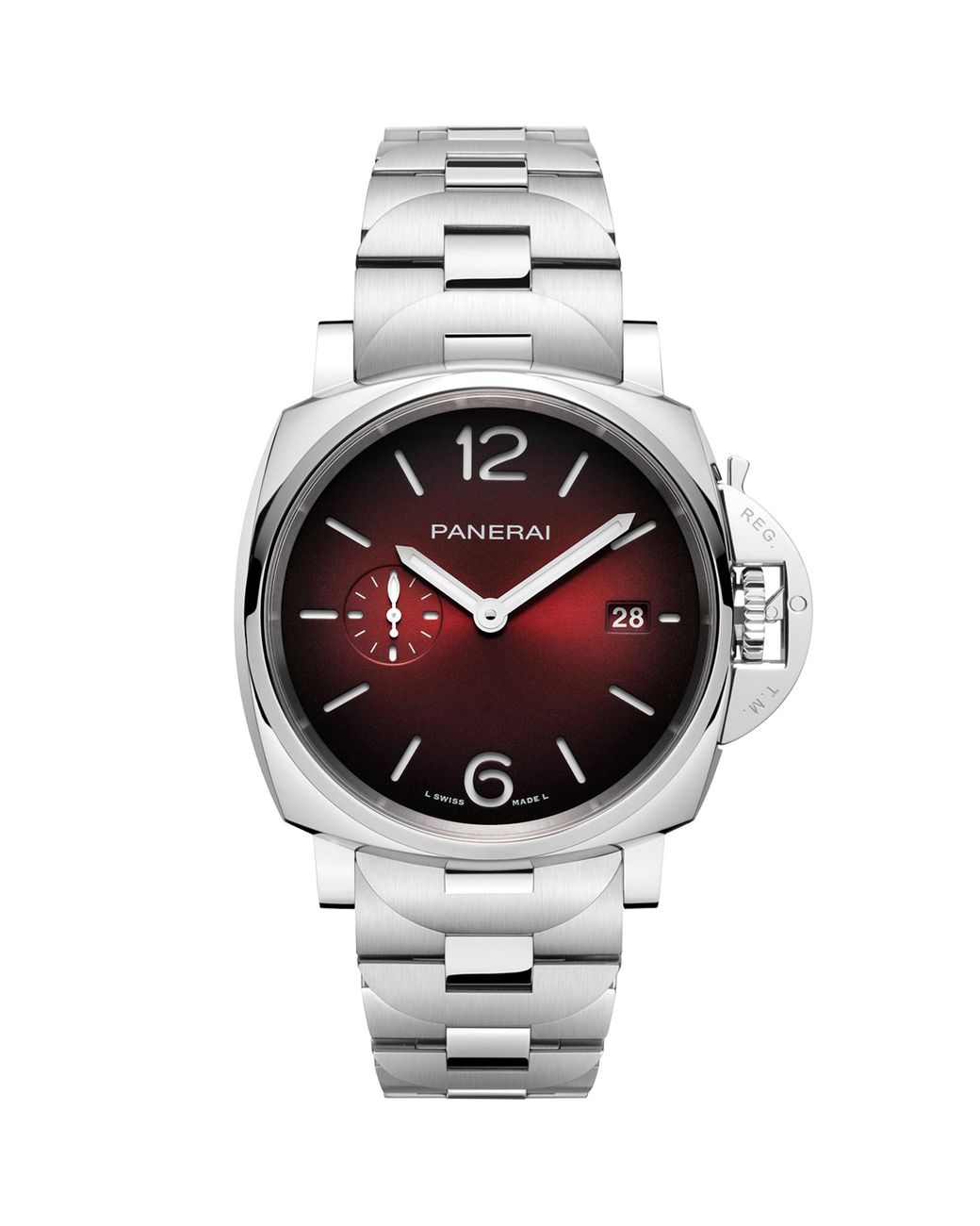 Panerai Metallic Stainless Steel Luminor Due Watch for men