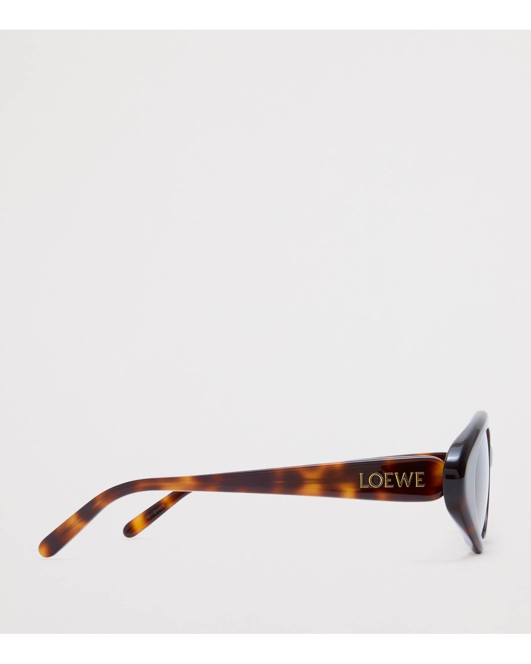 Loewe Brown Acetate Triangle Slim Sunglasses
