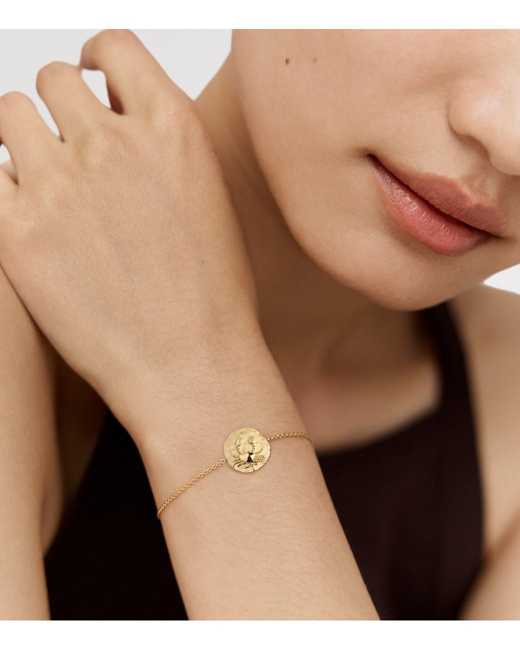 Monica Vinader Metallic Vermeil Cancer Zodiac Bracelet
