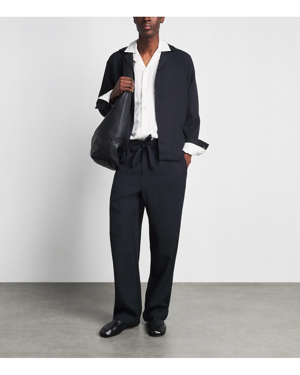 Frescobol Carioca Blue Wool Luan Trousers for men