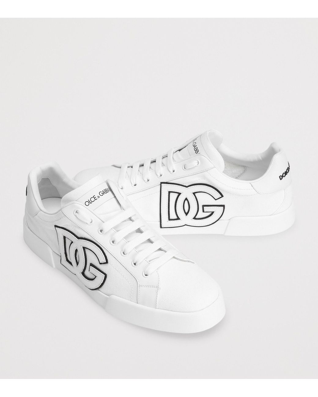 Dolce & Gabbana White Portofino Low-Top Sneakers for men