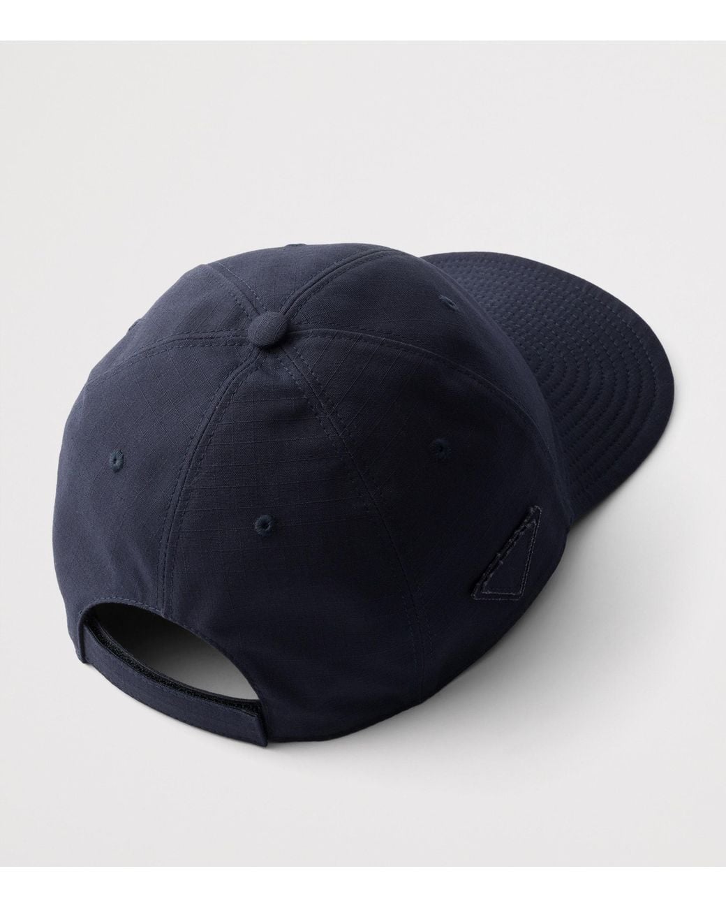 Prada Blue Cotton Ripstop Baseball Cap for men