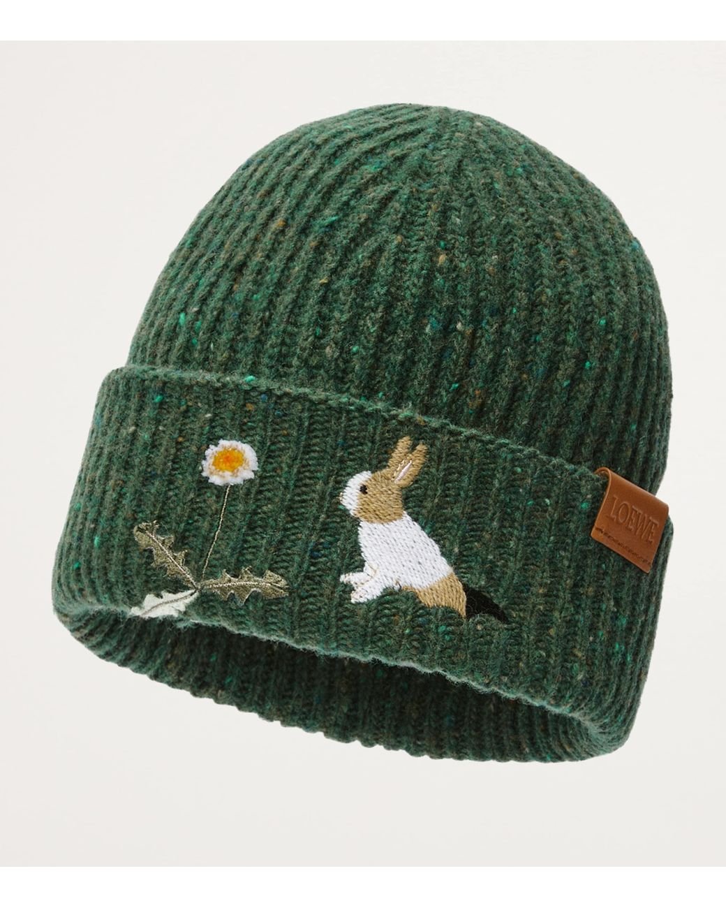 Loewe X Suna Fujita Wool-Blend Bunny Beanie in Green | Lyst