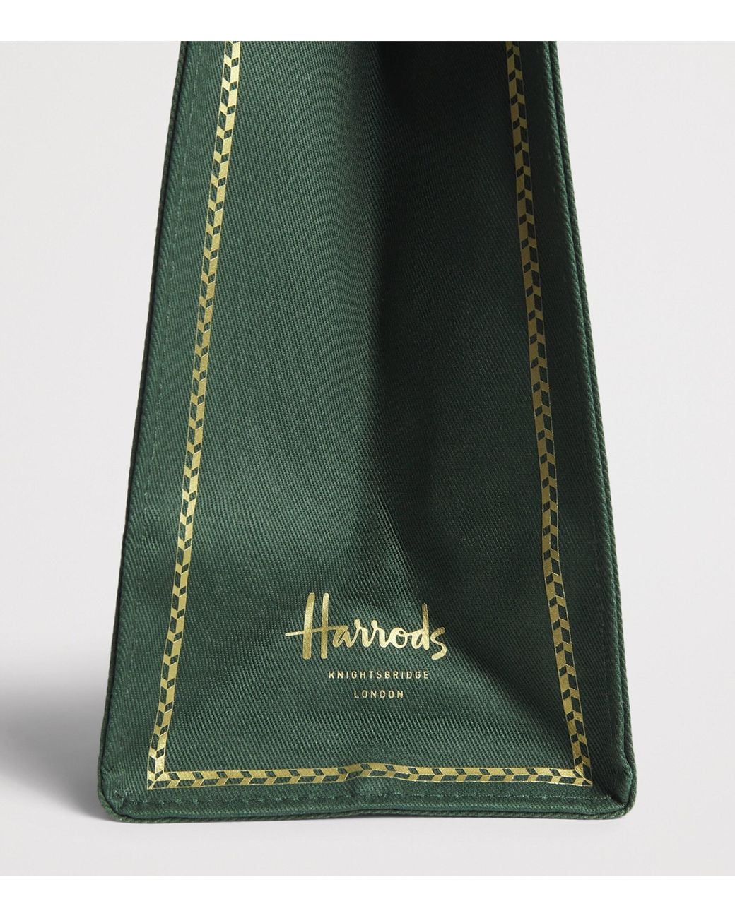 Harrods Green Small Building Shopper Bag