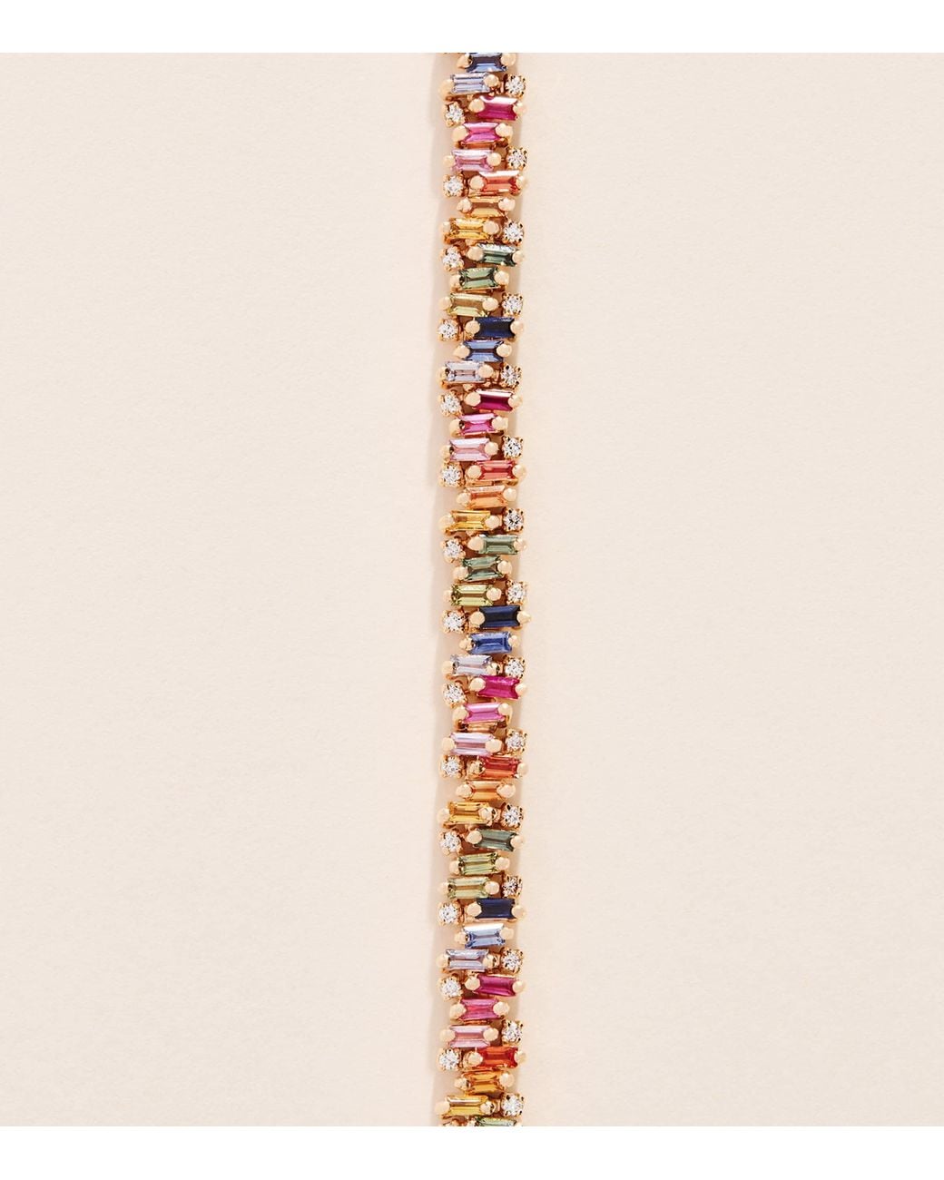 Suzanne Kalan Pink And Sapphire Shimmer Tennis Bracelet