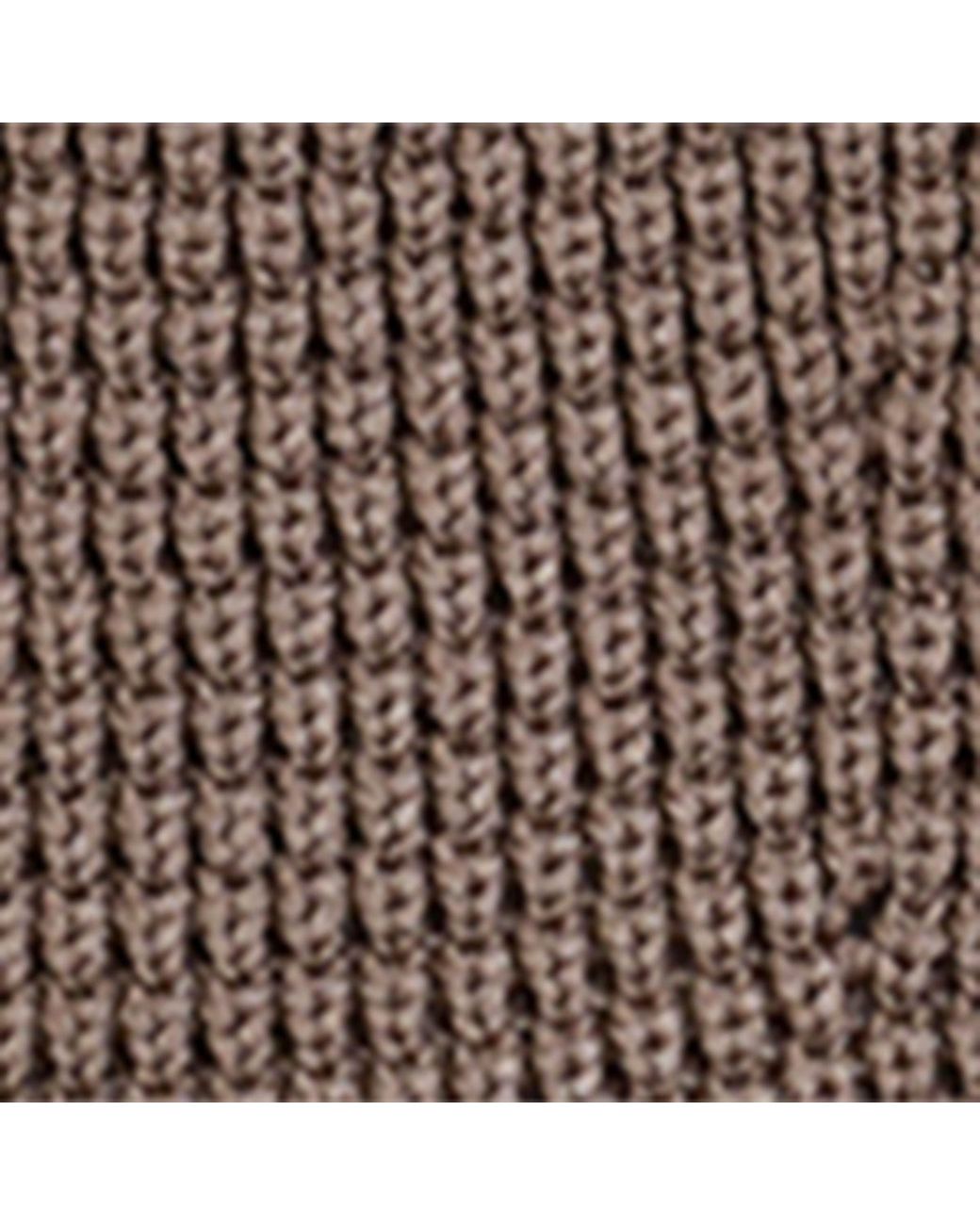 Alaïa Brown Silk Knit Peplum Top