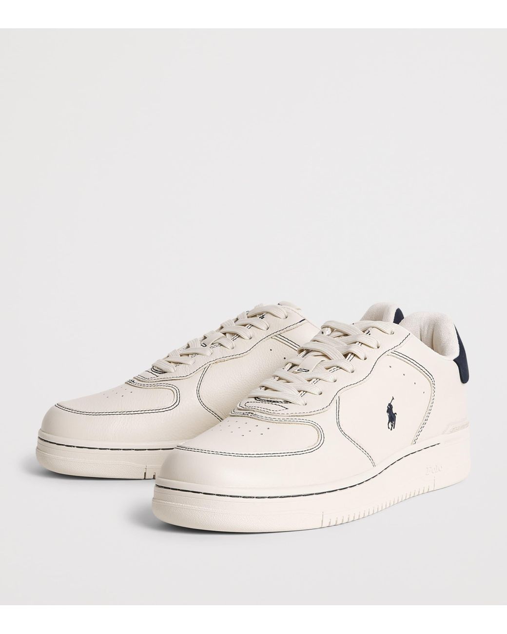 Polo Ralph Lauren Natural Leather Masters Court Sneakers for men