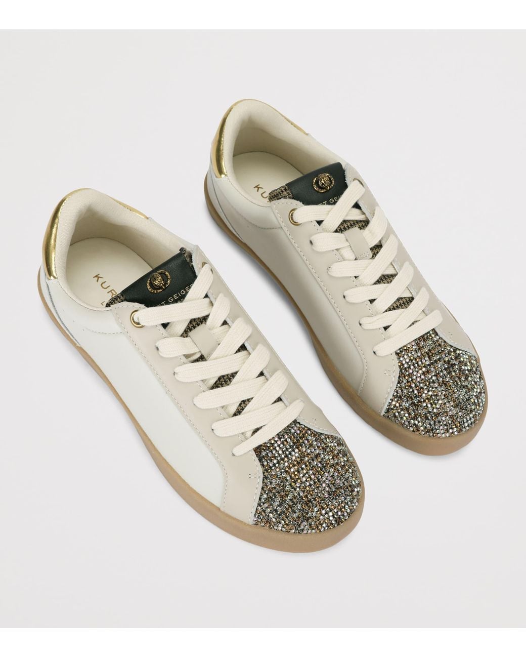 Kurt Geiger Brown Leather Britton Sneakers