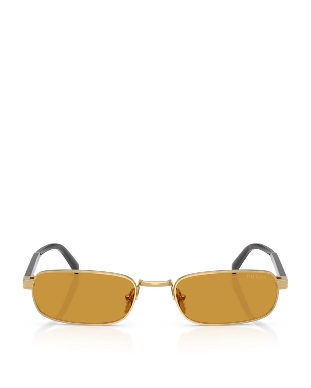 Prada Metallic Rectangle Sunglasses