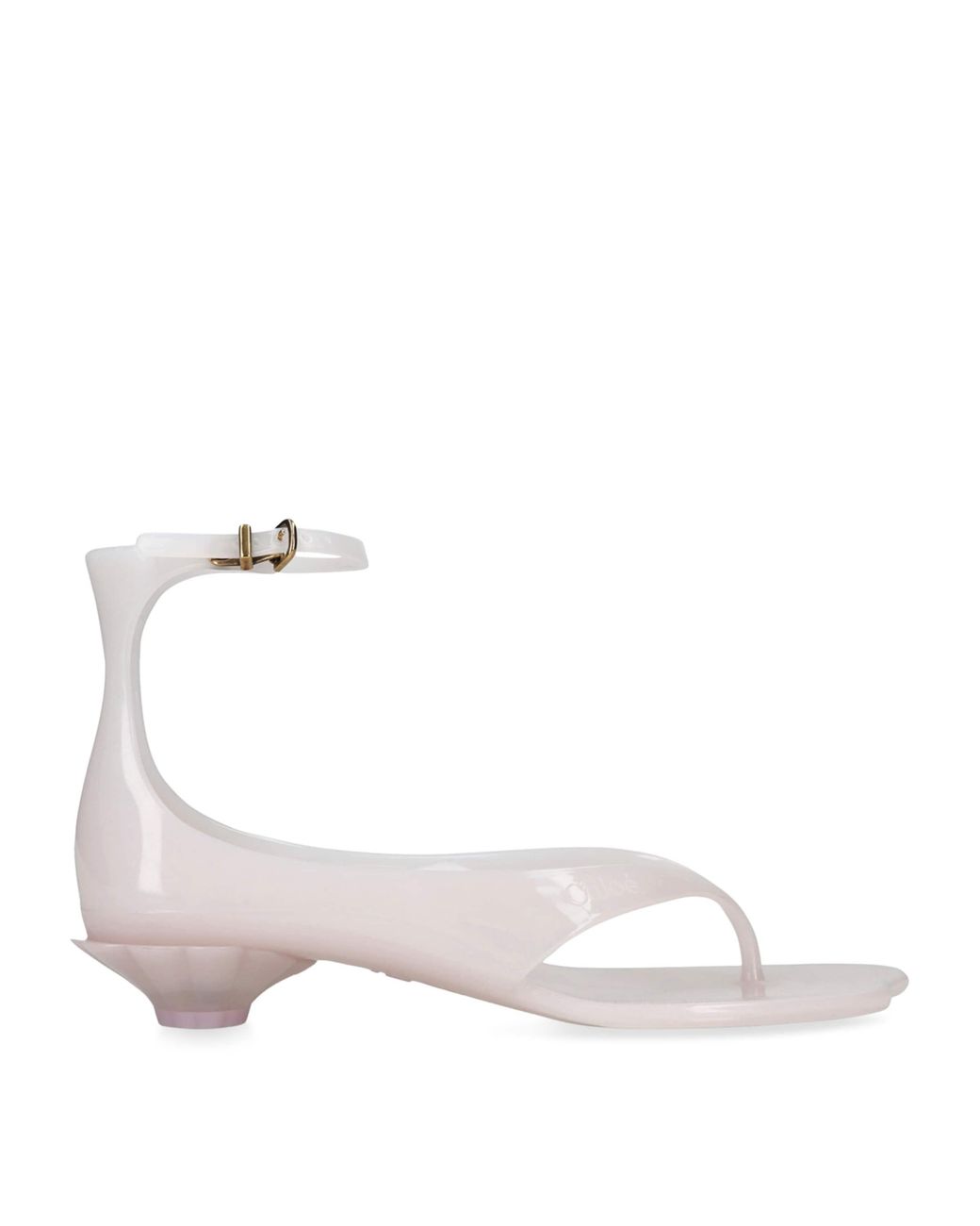 Chloé Pink Jelly Heeled Sandals 25