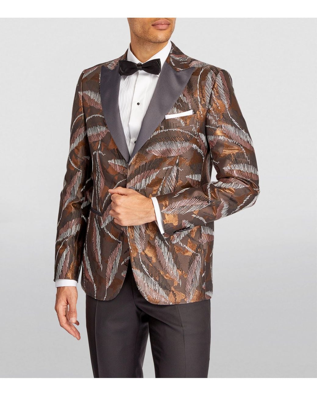 Pal Zileri Black Silk Bow Tie for men