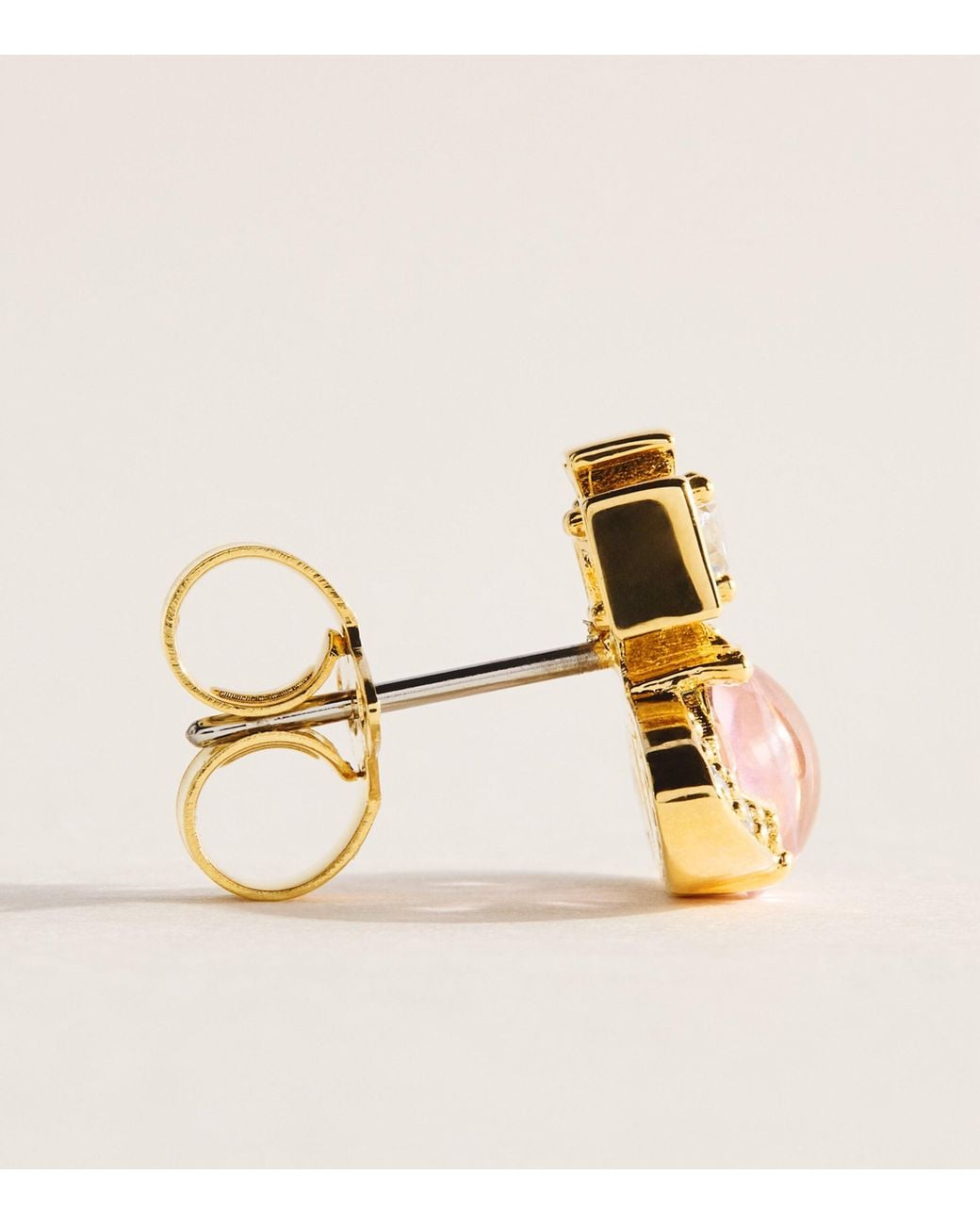 Vivienne Westwood Natural Crystal Ondina Stud Earrings