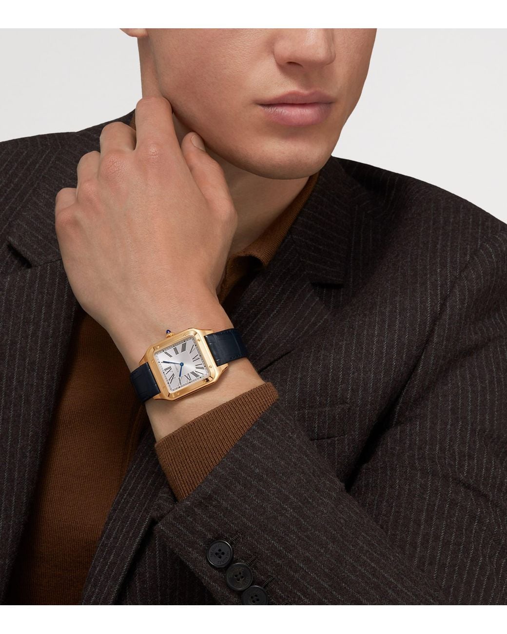 Cartier Blue Extra Large Santos-Dumont Watch for men