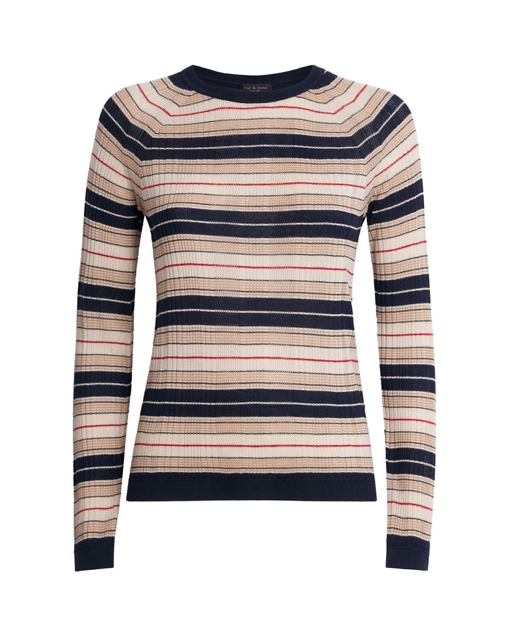 Rag & Bone Blue Crew-Neck Teresa Sweater