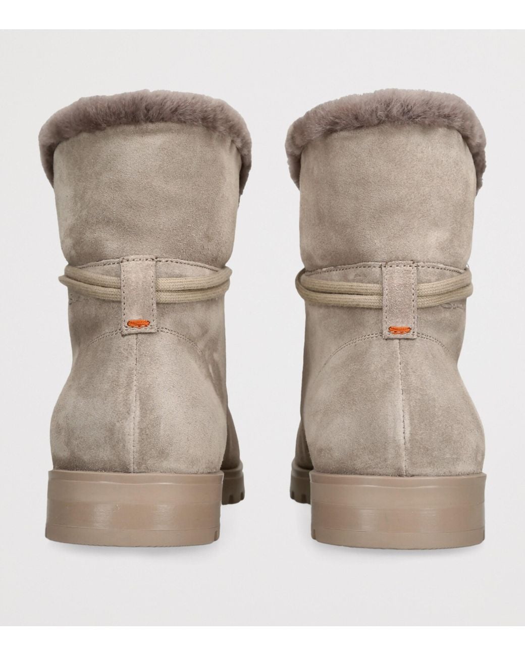 Santoni Brown Suede Detroit Boots