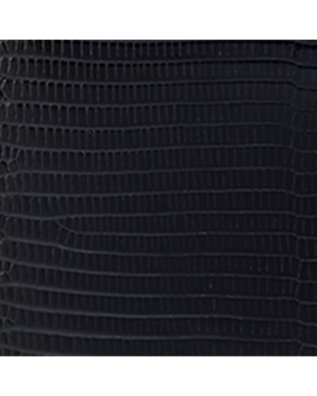 BVLGARI Black Lizard Leather Ginkgo Clutch Bag