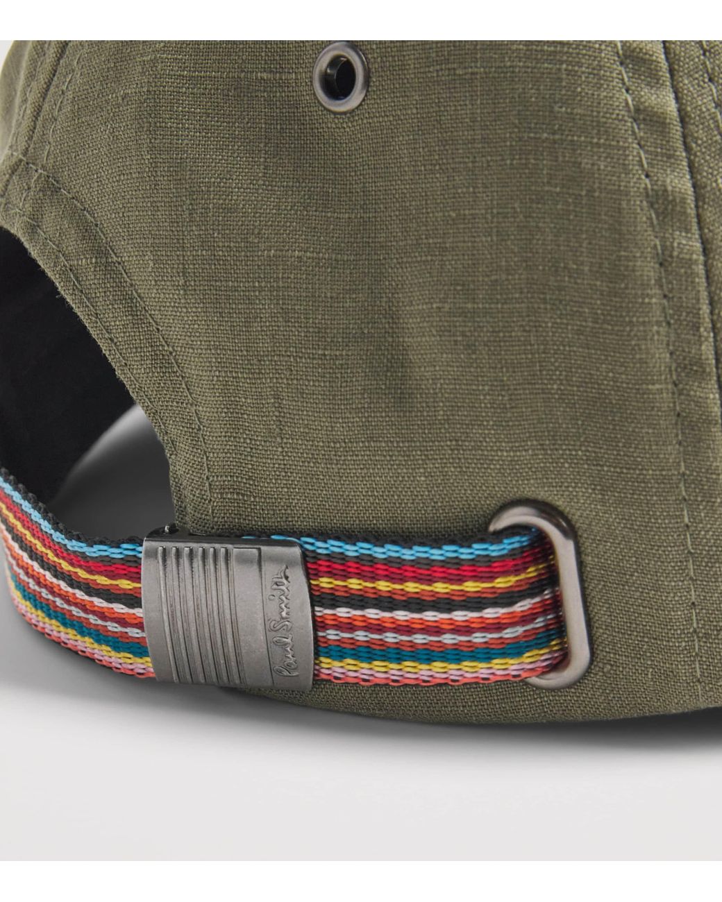 Paul Smith Green Linen Cap for men