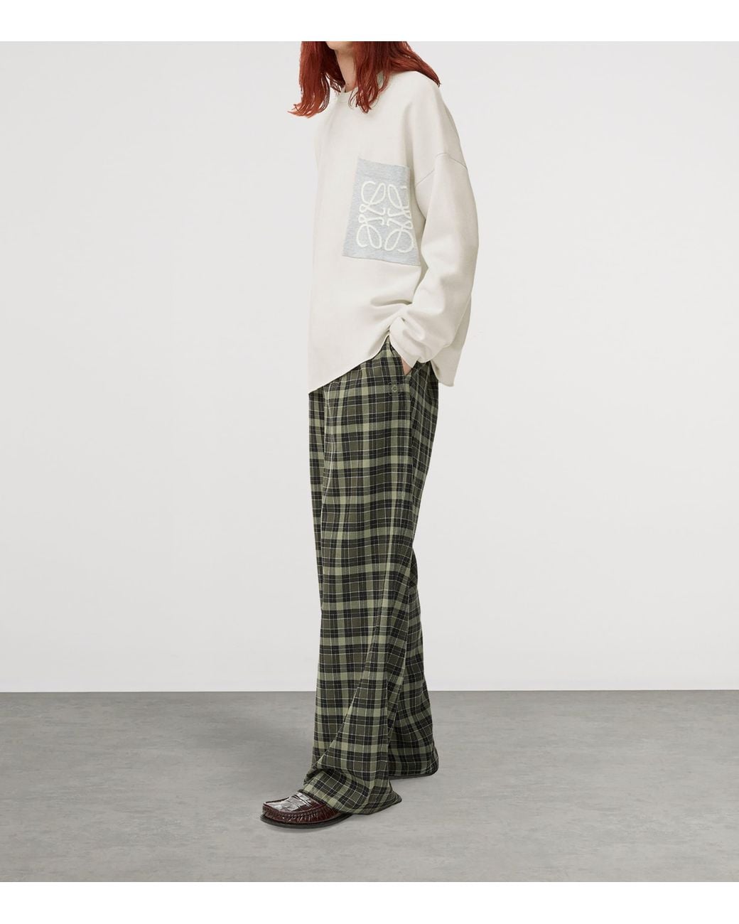Loewe White Cotton-Blend Anagram Sweater for men