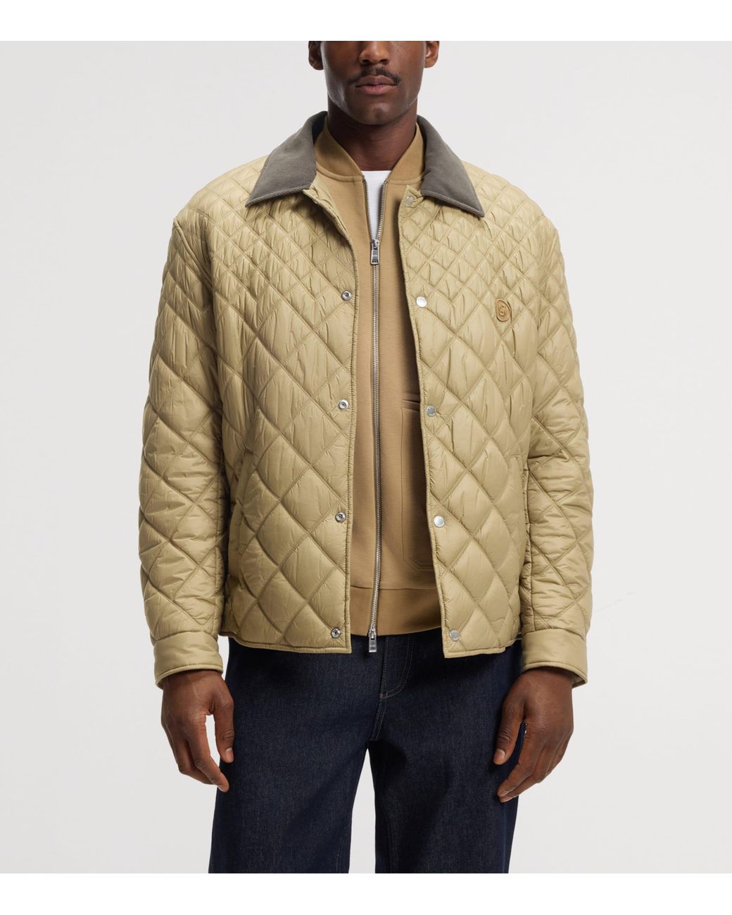 Boss Green Water-Repellent Quilted Field Jacket for men