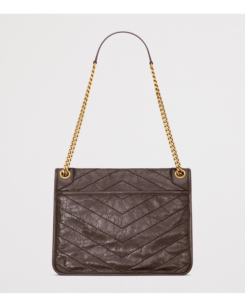 Saint Laurent Brown Medium Leather Niki Shoulder Bag