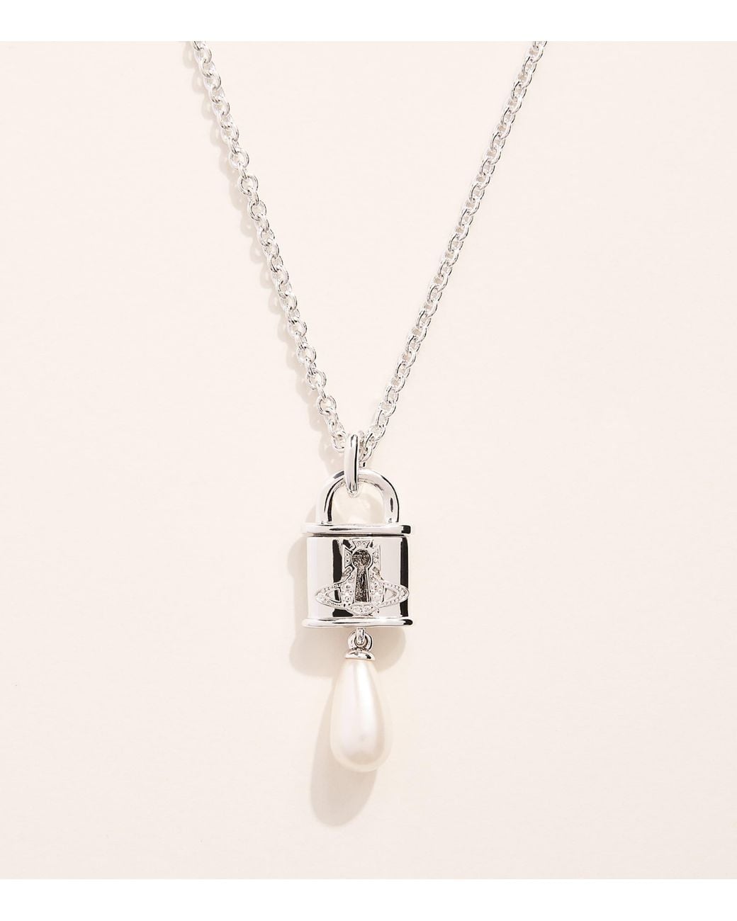Vivienne Westwood Natural Small Celestia Pendant Necklace for men