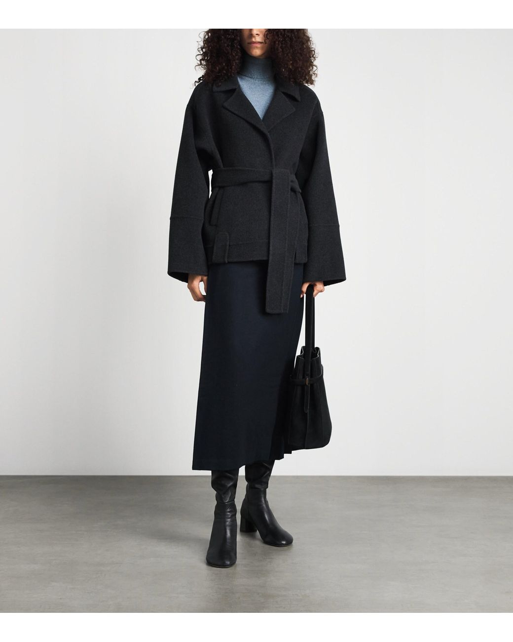 Colombo Blue Cashmere Rollneck Sweater