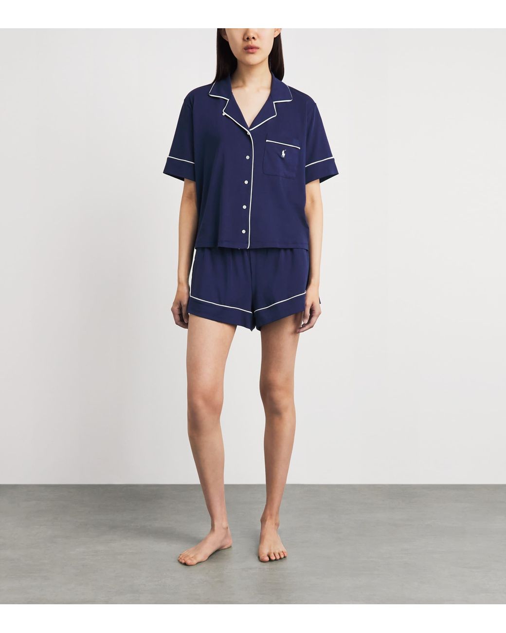 Polo Ralph Lauren Blue Piping Pyjama Set