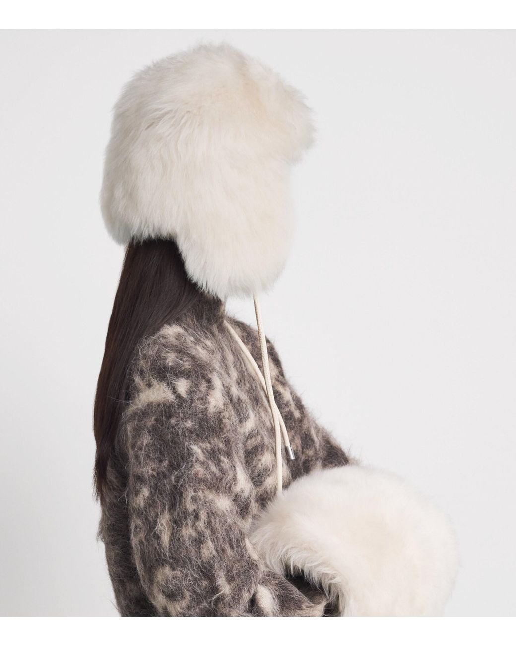 Mackage White Shearling Zorica Hat