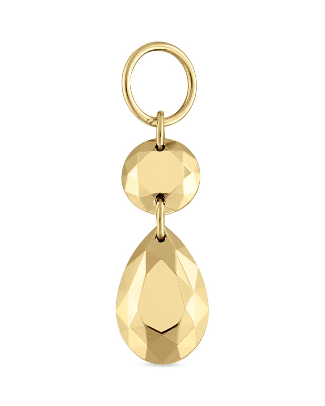Maria Tash Metallic Double Faceted Charm