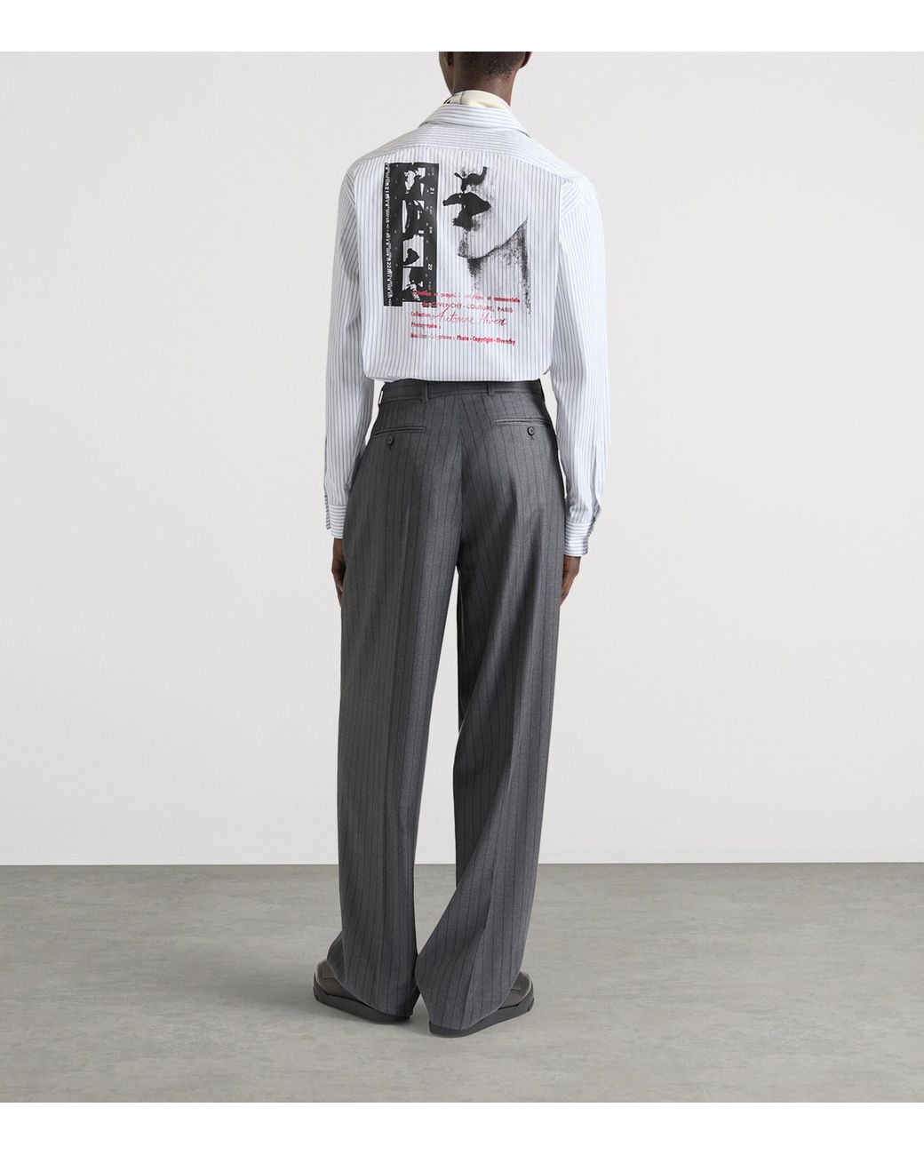 Givenchy White Cotton Stripe Shirt for men