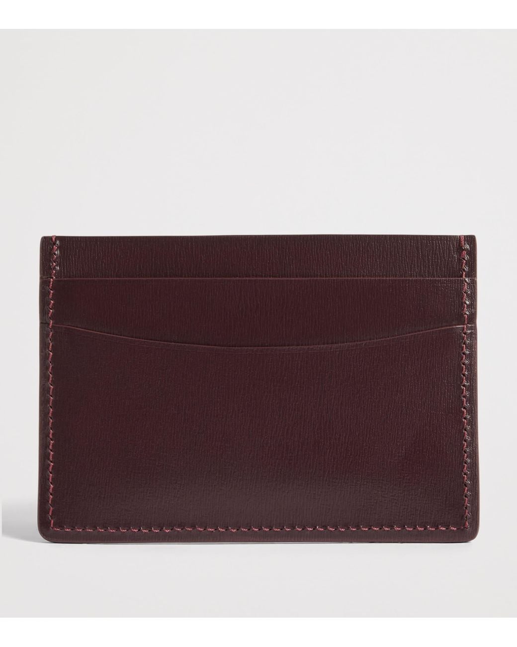 Swaine Purple Leather Card Holder for men