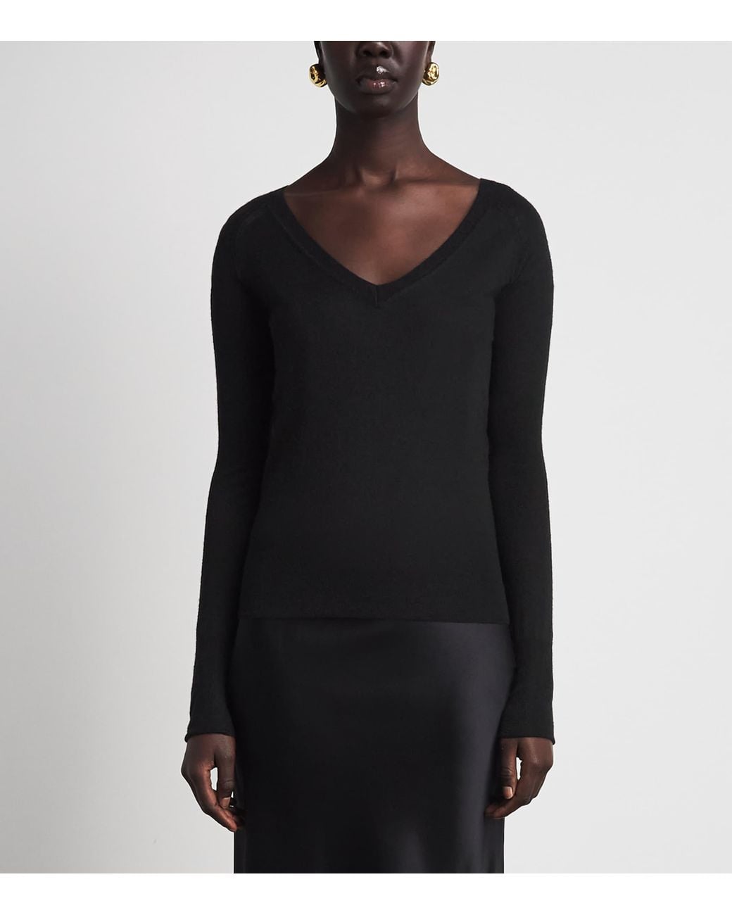 Joseph Black Cashmere Cashair Cetus Sweater