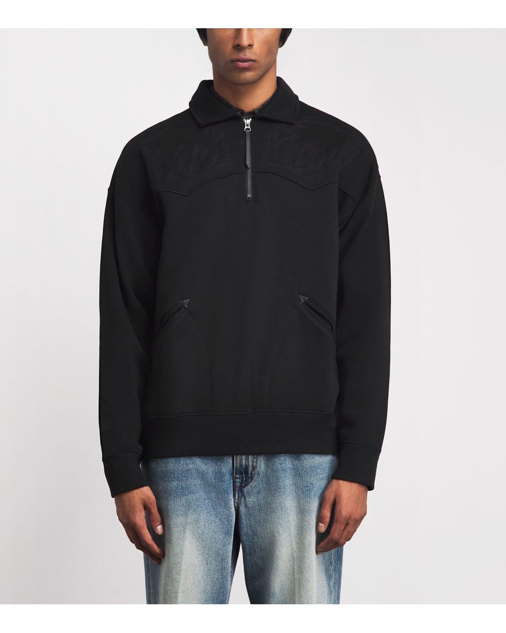 Polo Ralph Lauren Black X Mlb Yankees Quarter-Zip Sweatshirt for men