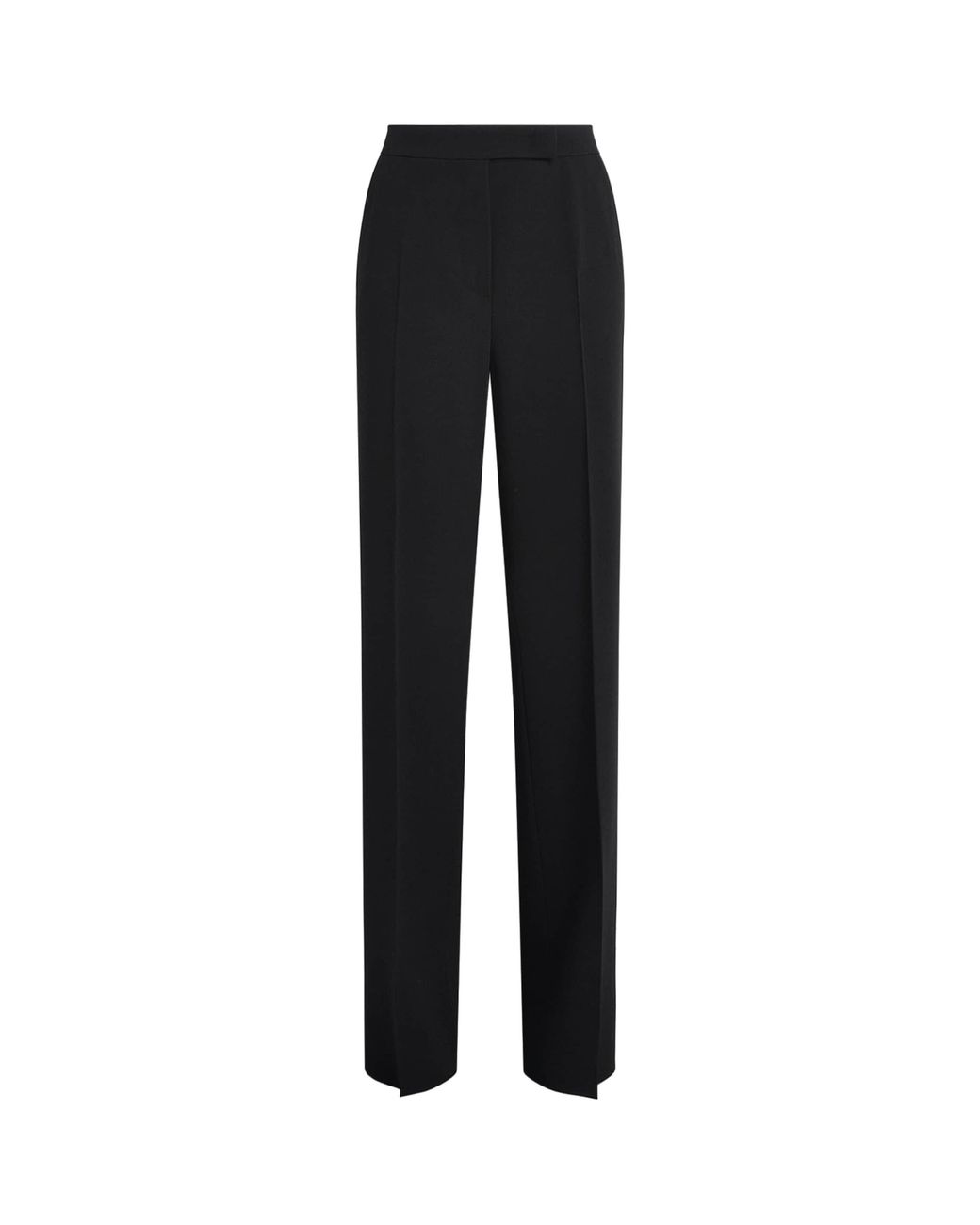 Max Mara Black Virgin Wool Palazzo Trousers