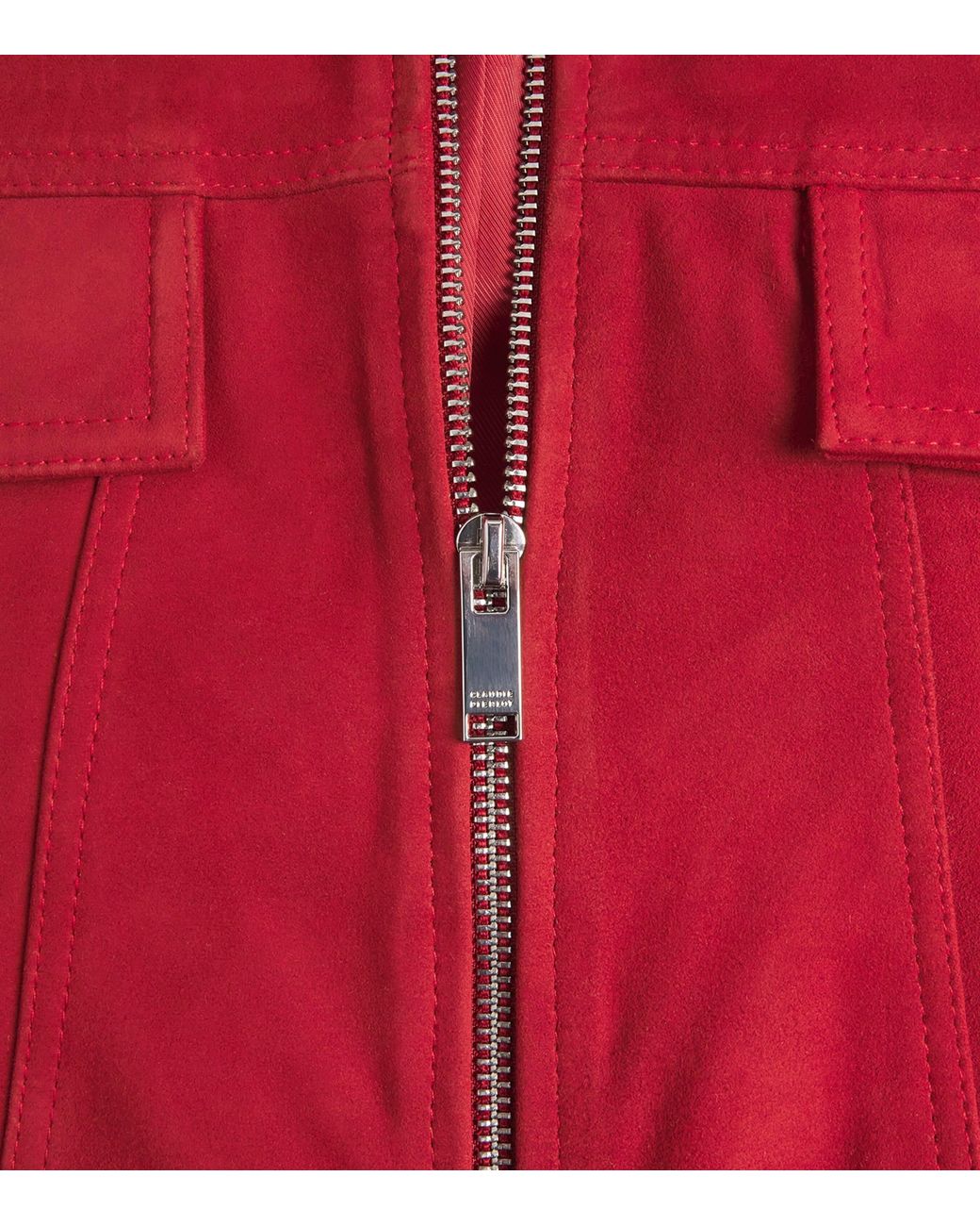 Claudie Pierlot Suede Collared Jacket