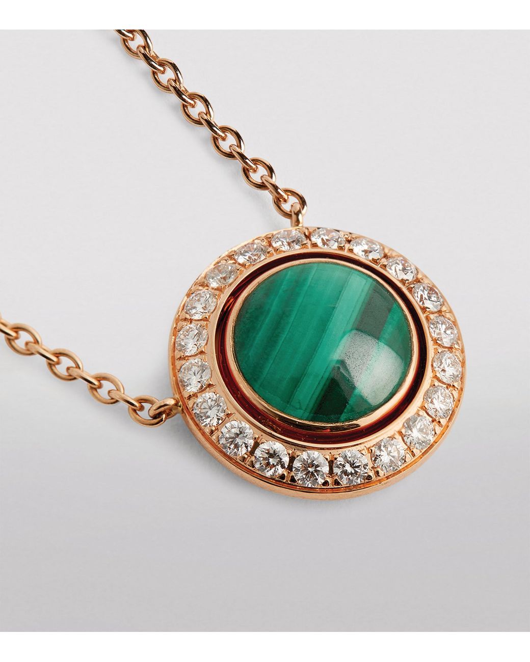 Piaget Metallic Rose, Diamond And Malachite Possession Necklace