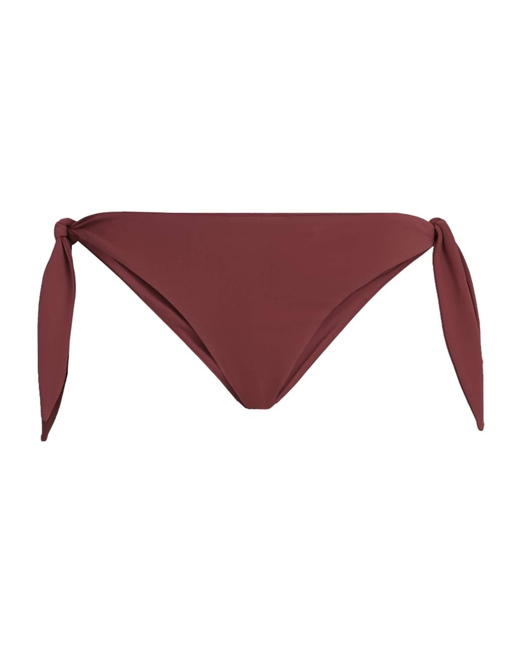 Brunello Cucinelli Purple Side-Tie Bikini Bottoms